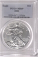 2001 $1 Silver Eagle MS69