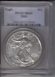 2003 $1 Silver Eagle MS69