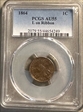 1864 1C L on Ribbon AU55BN