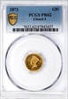 1873 G$1 Closed 3 PR62
