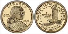 2002-S SAC$1 PR70DCAM