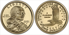 2001-S SAC$1 PR70DCAM