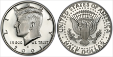 2001-S 50C Silver PR70DCAM