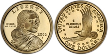 2006-S SAC$1 PR70DCAM