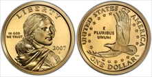 2007-S SAC$1 PR70DCAM