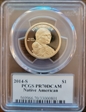 2014-S $1 Native American Philip Diehl Signature PR70DCAM