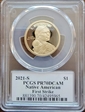 2021-S $1 Native American First Strike Cleveland Eagle with Sun PR70DCAM