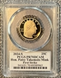2024-S 25C Hon. Patsy Takemoto Mink First Strike  Cleveland Eagle with Sun PR70DCAM