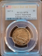 2017-S $1 Sequoyah Enhanced Unc Set FDI SP70