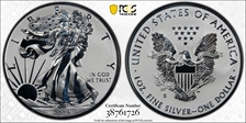 2019-S $1 Silver Eagle Enhanced Rev PR First Strike - Baltimore PR70