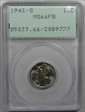 1941-S 10C MS66FB