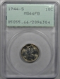 1944-S 10C MS66FB