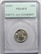 1929 10C MS64FB