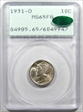 1931-D 10C MS65FB