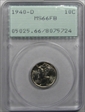 1940-D 10C MS66FB