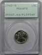 1942-S 10C MS64FB