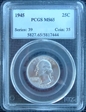 1945 25C MS65