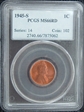 1945-S 1C MS66RD