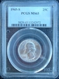 1945-S 25C MS65