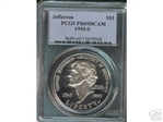 1993-S $1 Jefferson PR69DCAM