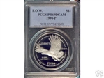 1994-P $1 P. O. W. PR69DCAM