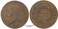 1793 1/2C XF40BN