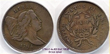 1794 1/2C XF45BN