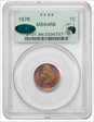 1878 1C MS64RB