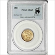 1861 1C MS65