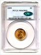 1899 1C MS65RD