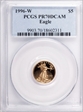 1996-W $5 Gold Eagle PR70DCAM