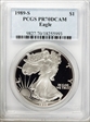 1989-S $1 Silver Eagle PR70DCAM