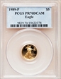 1989-P $5 Gold Eagle PR70DCAM