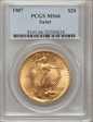 1907 $20 Saint-Gaudens MS66
