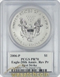 2006-P $1 Eagle-20th Anniv. Rev Pr First Strike PR70