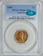 1909 1C Lincoln MS66+ RD