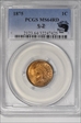 1875 1C MS64RD
