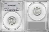 1943 1C MS67