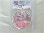 2004 $1 Silver Eagle Lance Armstrong MS69