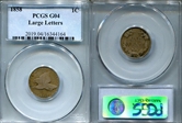 1858 1C Large Letters G4