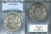 1887 $1 MS63