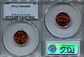 1962 1C MS64RD