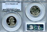 1962 25C PR66DCAM