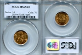 1937 1C MS65RD