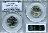 1962 25C Type B Reverse, FS-901 MS63
