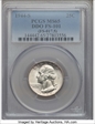 1944-S 25C DDO, FS-101 MS65