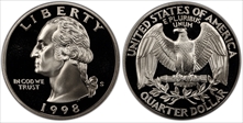 1998-S 25C PR70DCAM