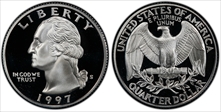 1997-S 25C Silver PR70DCAM