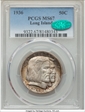 1936 50C Long Island MS67
