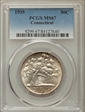 1935 50C Connecticut MS67
